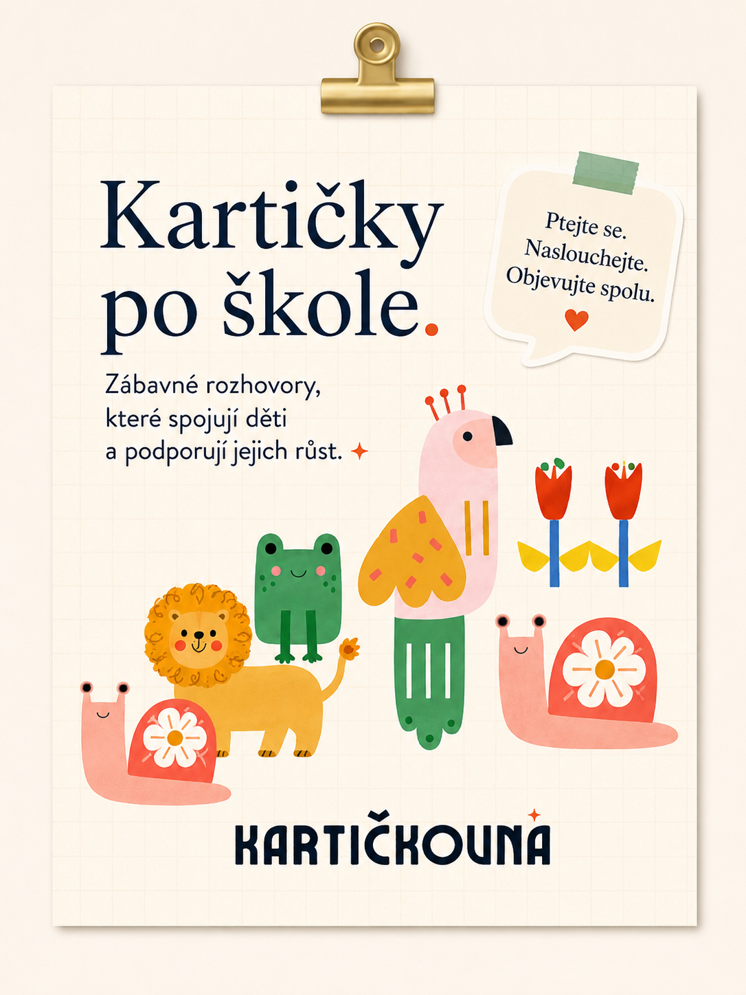 Kartičky po škole